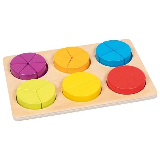 Goki Puzzle za učenje razlomaka za učenje računanja
