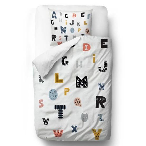 Gosp. Little Fox Posteljina Letters - deka: 135 x 200 cm jastuk: 60 x 50 cm