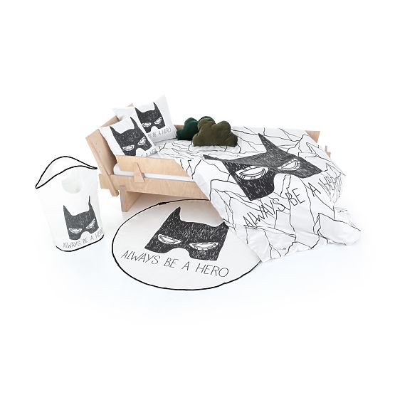 Gosp. Posteljina Little Fox Batman - Uvijek budi heroj - pokrivač: 135 x 200 cm jastuk: 60 x 50 cm