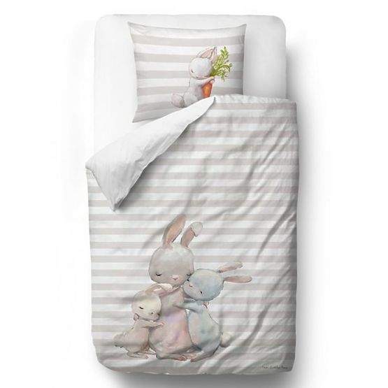 Gosp. Šumska škola posteljine Little Fox - Zečići - 100 x 130 cm + 60 x 40 cm