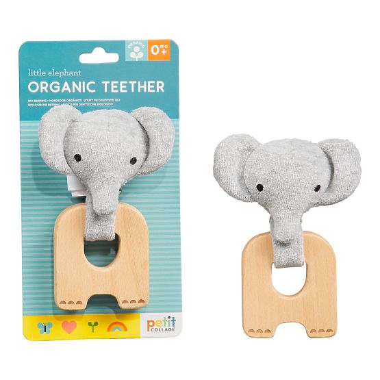 Grizalo za zube Petit Collage Elephant