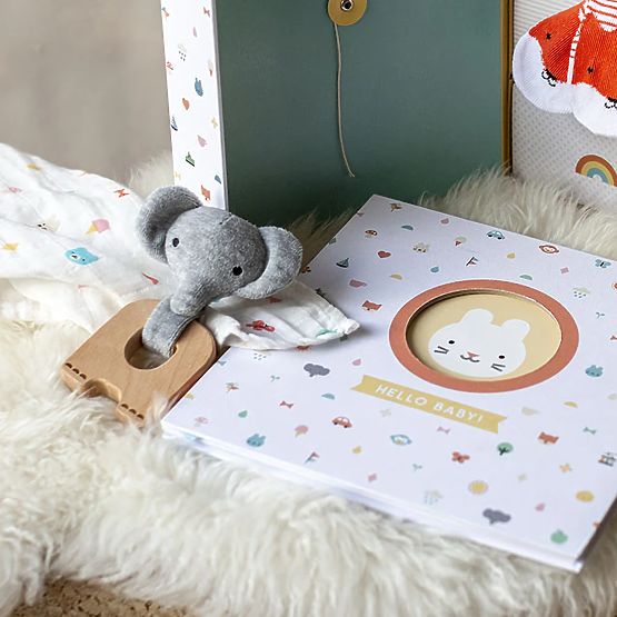Grizalo za zube Petit Collage Elephant