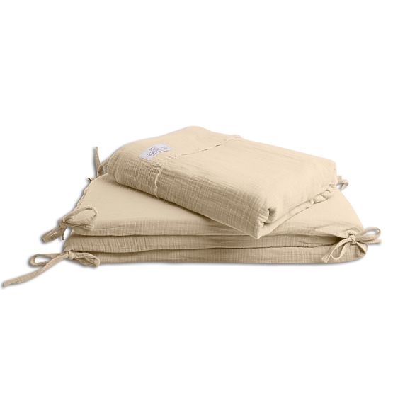 Heavens 3-dijelni set posteljine od muslina - bež