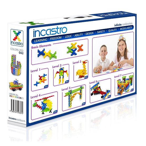 Incastro građevinski set, 200 dijelova