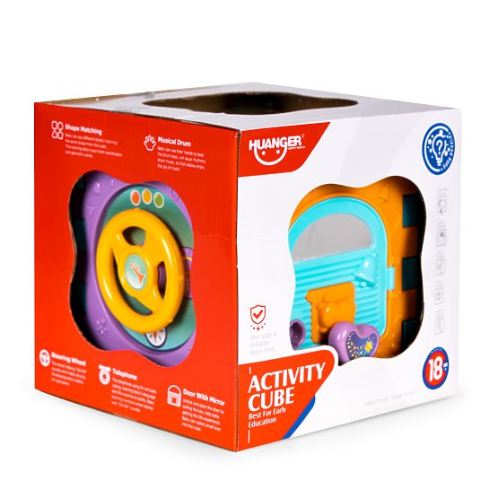 Interaktivna edukativna kocka s razvrstavanjem i zvukovima 6u1