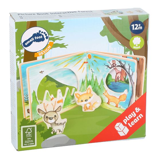 Interaktivna igra Small Foot Wooden slikovnica