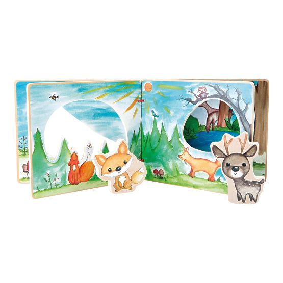 Interaktivna igra Small Foot Wooden slikovnica