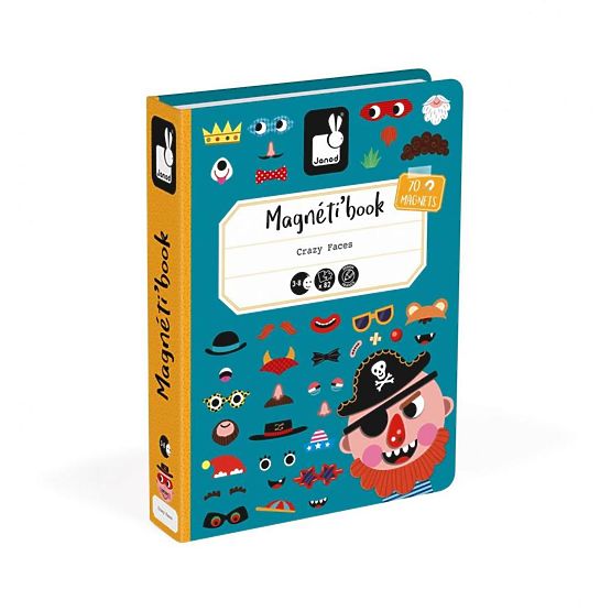 Janod Magnetibook Smiješna lica dječaka
