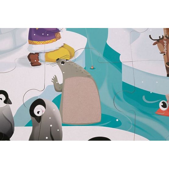 Janod Touch puzzle Život na ledu 20 kom