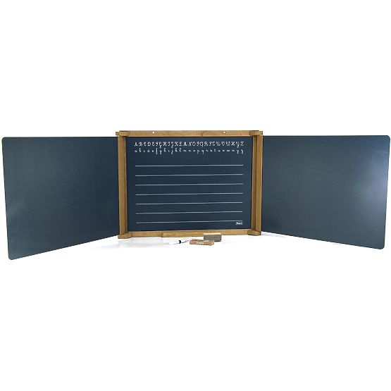 Jeujura Drvena trokrilna multifunkcionalna ploča 156x43 cm s priborom