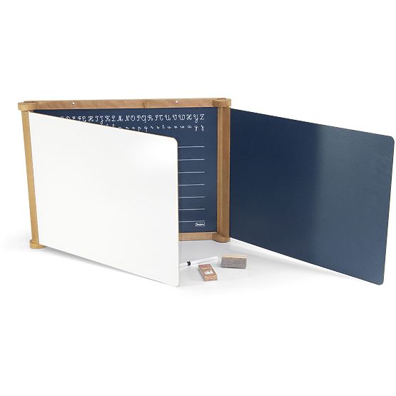 Jeujura Drvena trokrilna multifunkcionalna ploča 156x43 cm s priborom