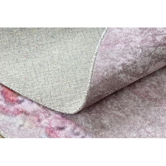 JUNIOR 51549.802 okrugli tepih za pranje kruna za djecu protuklizni - ružičasti