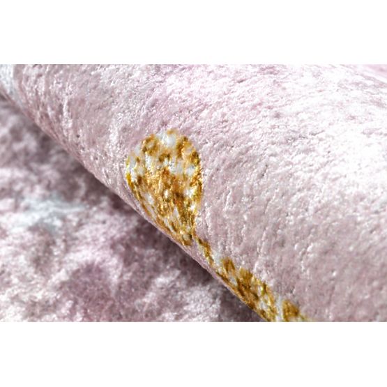 JUNIOR 51549.802 okrugli tepih za pranje kruna za djecu protuklizni - ružičasti