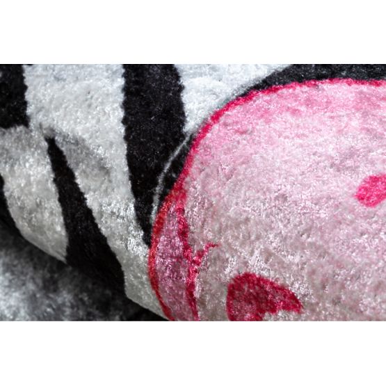 JUNIOR 51595.801 okrugli tepih Životinje, Afrika za djecu protuklizni - siva