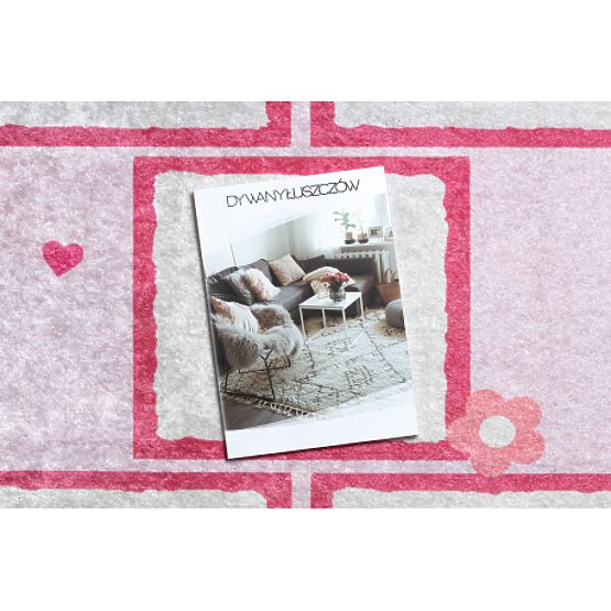 JUNIOR 51828.802 dječji tepih za pranje, balerina, protuklizni - ružičasti