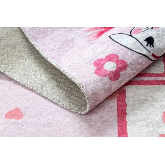 JUNIOR 51828.802 dječji tepih za pranje, balerina, protuklizni - ružičasti