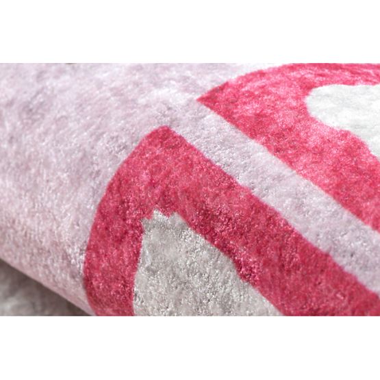 JUNIOR 51828.802 dječji tepih za pranje, balerina, protuklizni - ružičasti