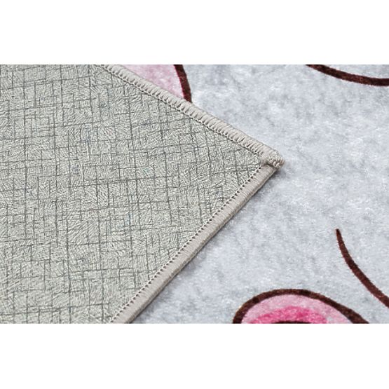 JUNIOR 51855.804 dječja prostirka za pranje Jednorog, oblaci, protuklizna - ružičasta