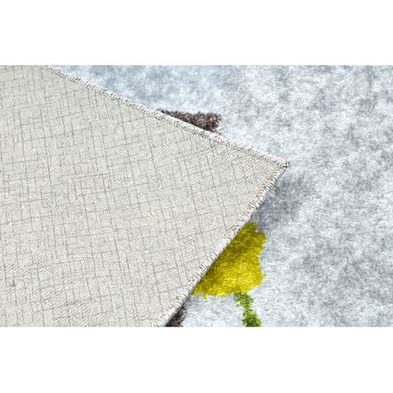 JUNIOR 51858.802 dječji tepih za pranje Životinje, Afrika, protuklizni - siva