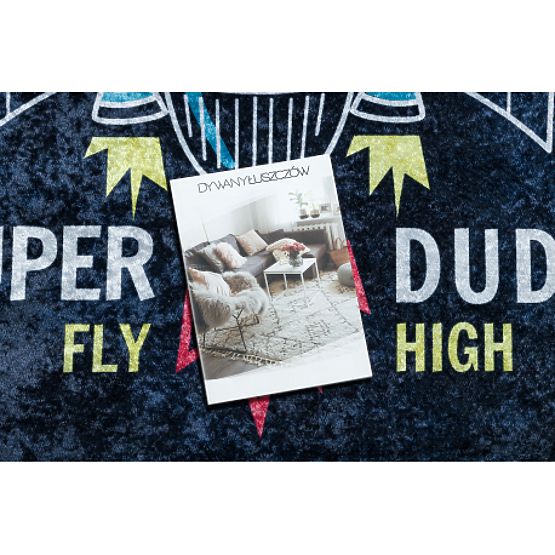 JUNIOR 52069.801 dječji prostirka za pranje Svemirska raketa protuklizna - crna