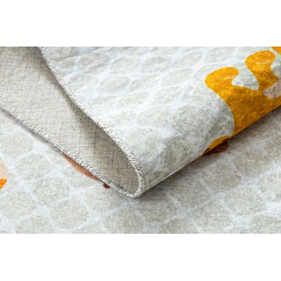 JUNIOR 52104.801 dječji tepih Safari, životinje, protuklizni - siva