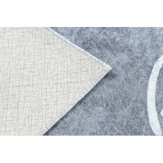 JUNIOR 52106.801 dječji prostirka Abeceda protuklizna - siva