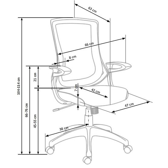 Kancelářská židle Igor - světle-šedá