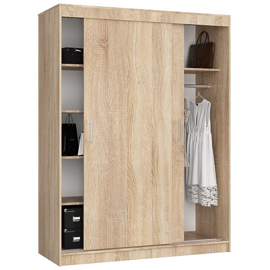 KLIZNI ORMAR 150 cm CLP MONO HRAST SONOMA