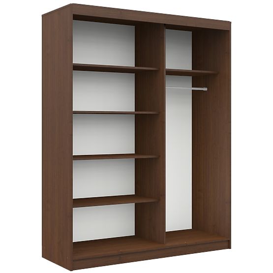 KLIZNI ORMAR 150cm CLP WENGE / BIJELA