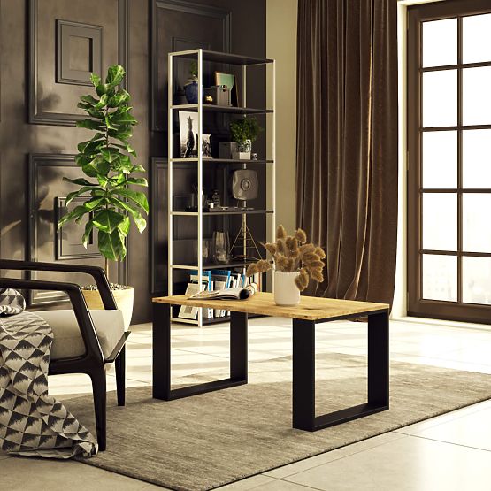 KLUB STOL NOX HRAST ARTISAN / CRNA