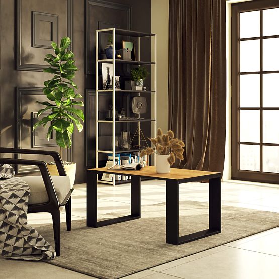 KLUBSKI STOL NOX HRAST CRAFT / CRNI