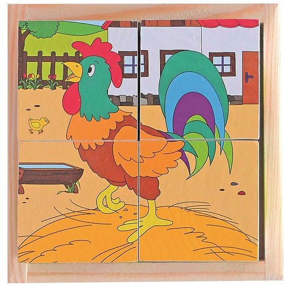 Kockaste puzzle na selu