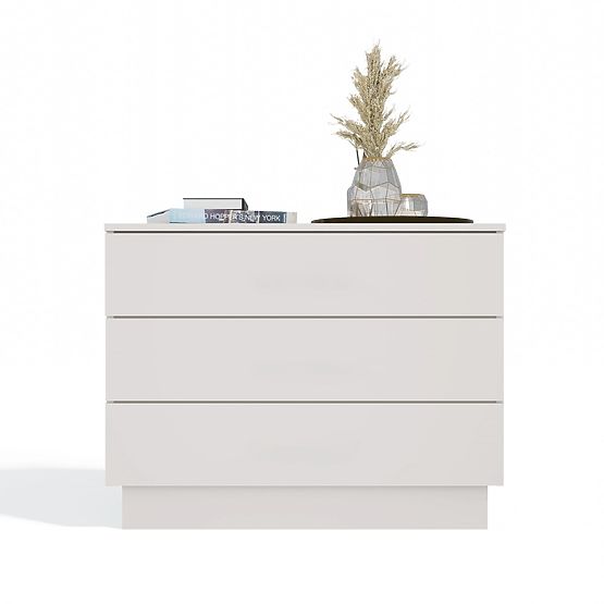 Komoda AMBER 3S Ormarić s 3 Ladice za Spavaću Soba Dnevni Boravak KAŠMIR Bež