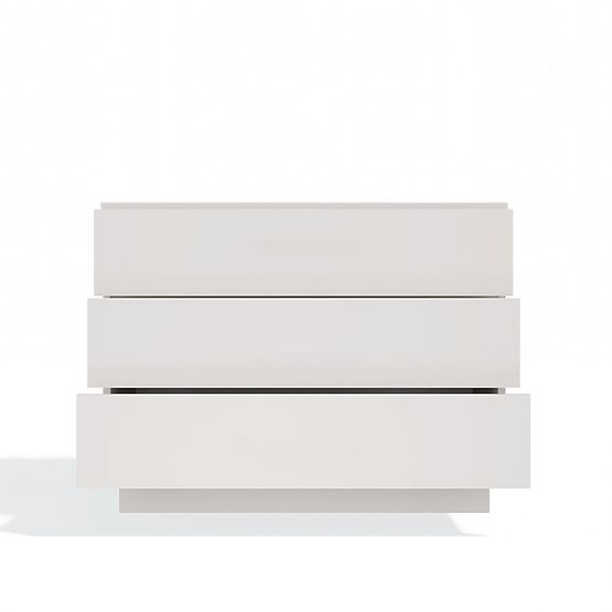 Komoda AMBER 3S Ormarić s 3 Ladice za Spavaću Soba Dnevni Boravak KAŠMIR Bež