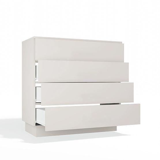 Komoda AMBER 4S Ormarić s 4 Ladice za Spavaću Sobu i Dnevni Boravak KAŠMIR Bež