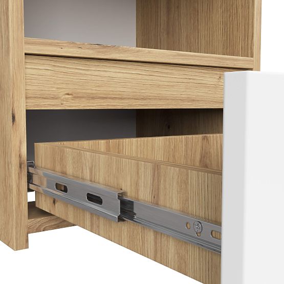 KOMODA CL1 PK HRAST ARTISAN / BIJELA