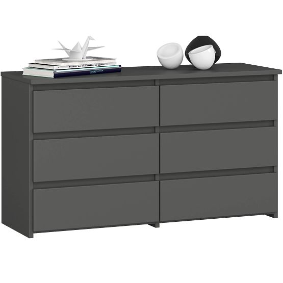 KOMODA CL100 6 LADICA PK SIVA