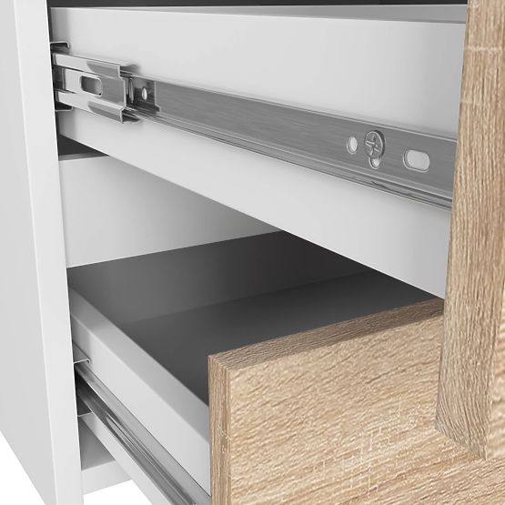 KOMODA CL100 6SZ PK BIJELA / HRAST SONOMA