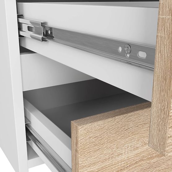 KOMODA CL100 6SZ PK BIJELA / HRAST SONOMA