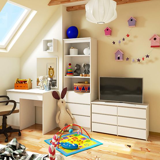 KOMODA CL100 6SZ PK BIJELA