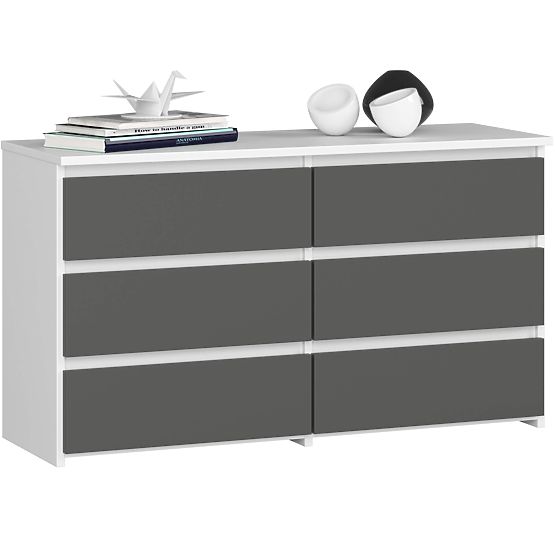 KOMODA CL100 6SZ PK BIJELA / SIVA