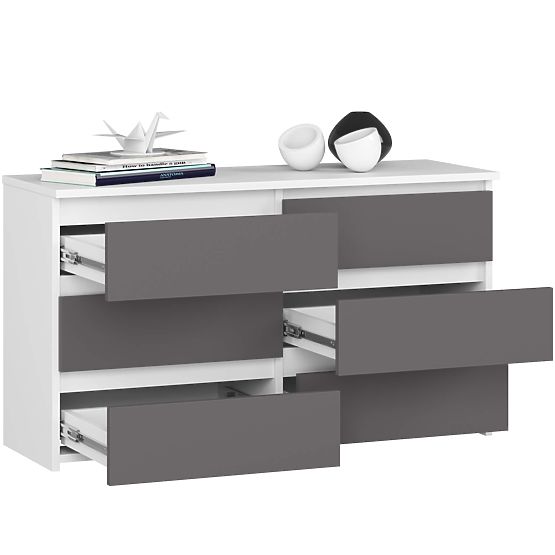 KOMODA CL100 6SZ PK BIJELA / SIVA