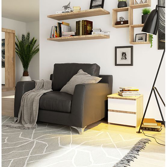 KOMODA CL2 2SZ CLP PK HRAST SONOMA / BIJELA