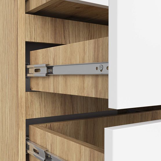 KOMODA CL3 3SZ CLP PK HRAST ARTISAN / BIJELA