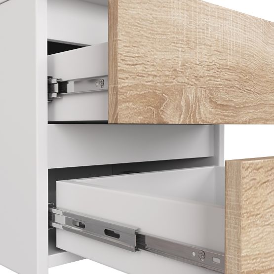 KOMODA CL3/40 PK BIJELA / HRAST SONOMA