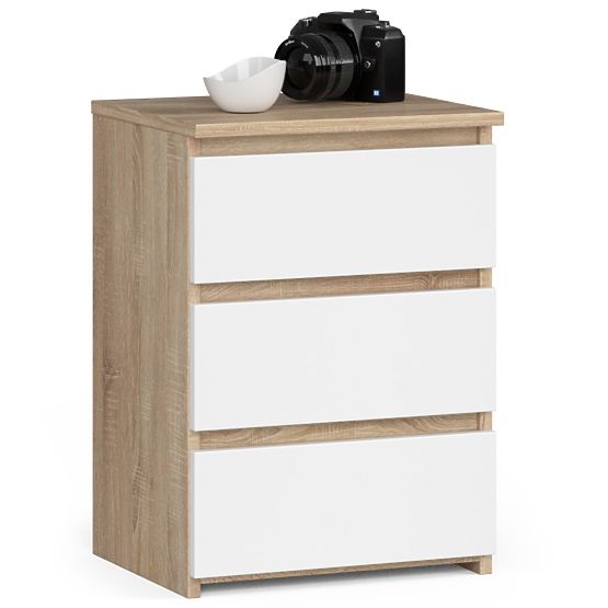 KOMODA CL3/40 PK HRAST SONOMA / BIJELA