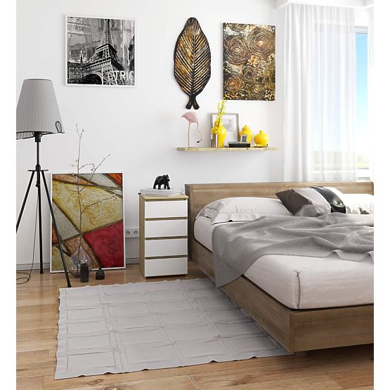 KOMODA CL4 PK HRAST ARTISAN / BIJELA