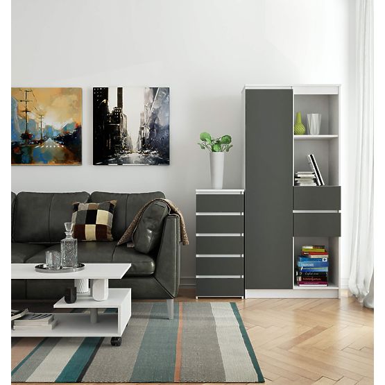 KOMODA CL5 PK BIJELA / SIVA