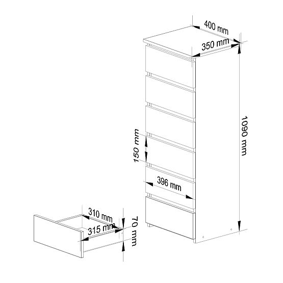KOMODA CL6 PK BIJELA
