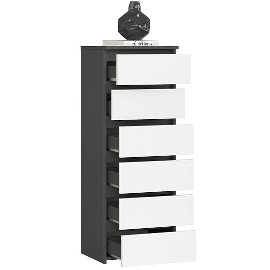 KOMODA CL6 PK GRAFIT SIVA / BIJELA